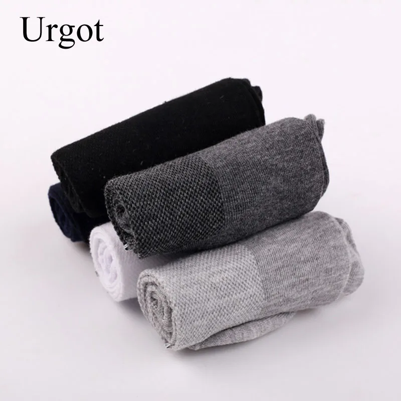 Urgot 10 пар, мужские носки летние Тонкие носочки в сеточку, однотонные носки с низким вырезом, Мужские дышащие Дышащие носки с фабрики,, Meias