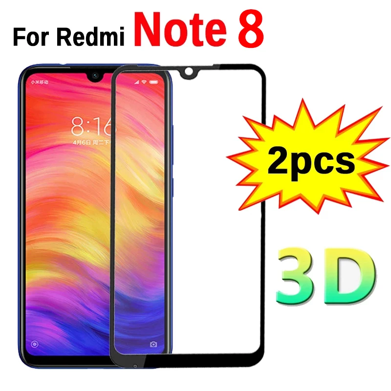 3D стекло для Xiaomi Redmi Note 8T 8 Pro Защитная пленка экрана 2 шт | Мобильные телефоны и
