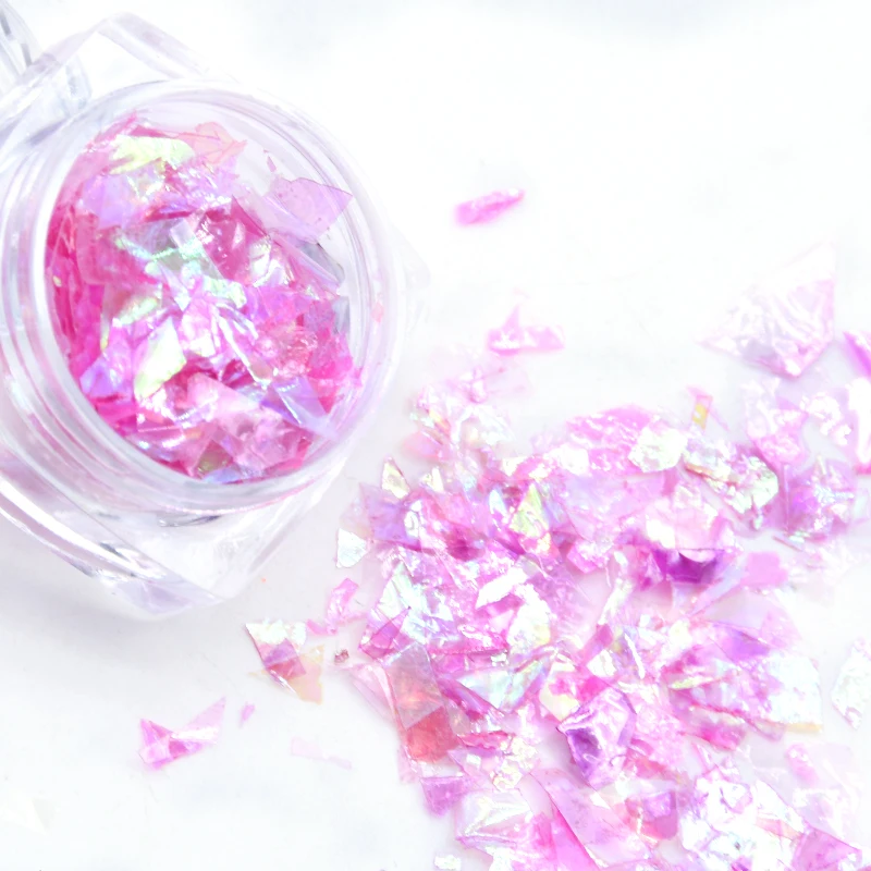 Оптовая продажа 500 г нестандартная оболочка бумажные хлопья для ногтей пайетки