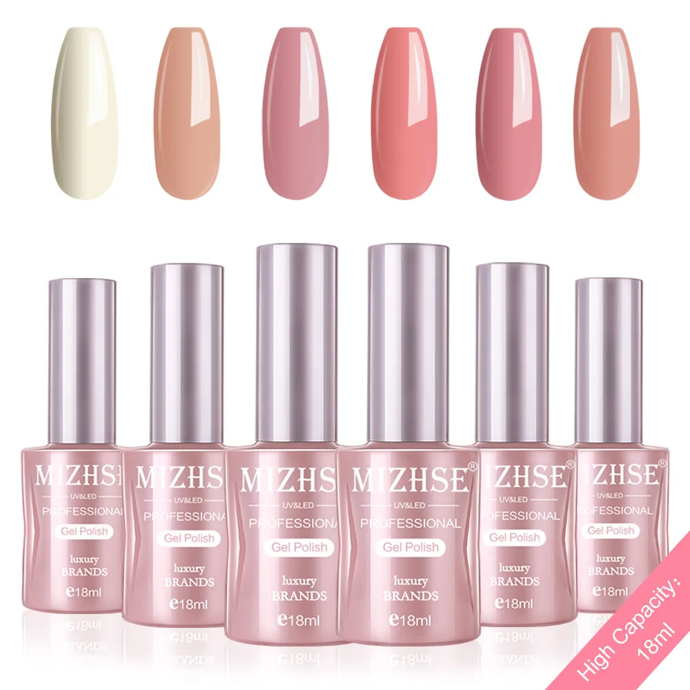 P03 MIZHSE Гель-лак набор УФ-наконечники Vernis Полупостоянный Гель-лак лаковое гелевое покрытие для ногтей длительный Чистый Цвет Гель-лак подарочная коробка - Цвет: P03
