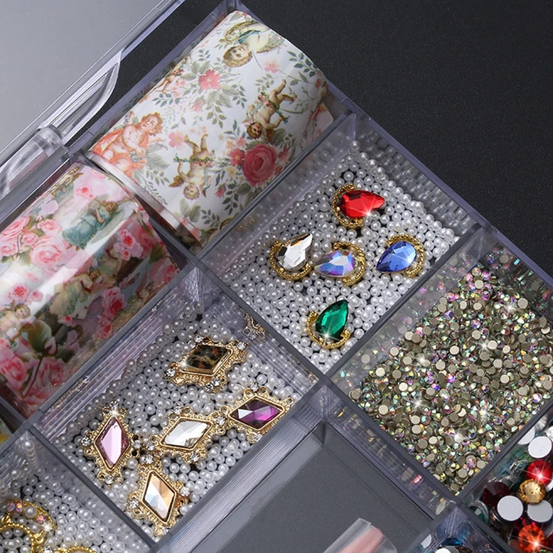 

Разнообразные искусственные драгоценные камни, набор блестящих украшений с точечной ручкой, пинцет для ногтевого дизайна, сделай сам