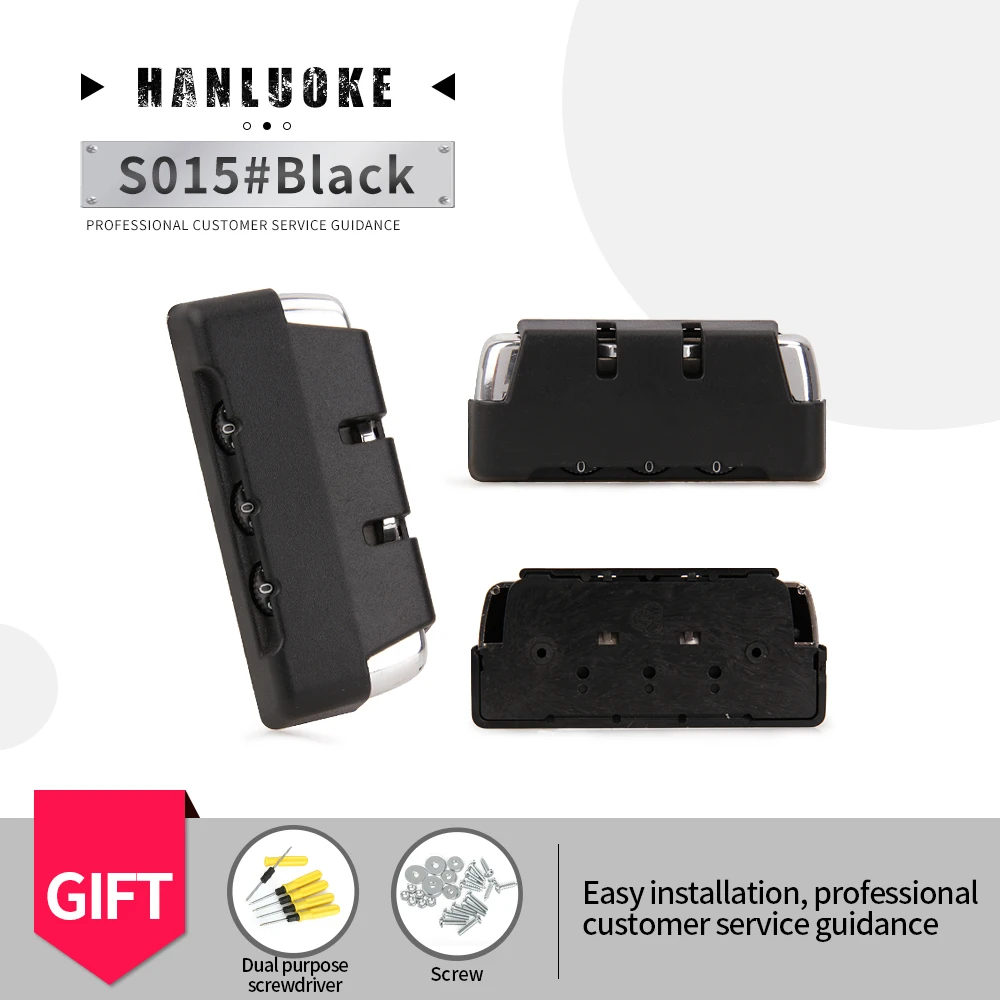 

Дорожная тележка HANLUOKE s015, комбинированный замок для багажа, аксессуары, универсальная пряжка с фиксированным замком