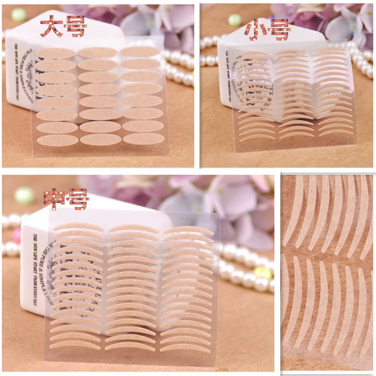 144 шт./лот 3 размера толстая и тонкая бумага полоски макияж подводка для глаз лента