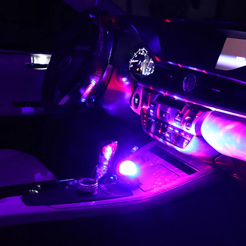 

Car USB LED Party Lights Stage Effect Karaoke Atmosphere Lamp 4W 5V Portable Disco Ball Colorful Laser DJ Disco Light Music