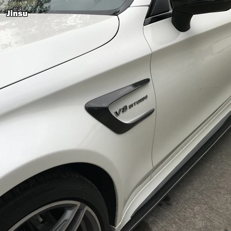 Передние крылья декоративная отделка боковые скобы углеродное волокно для Mercedes
