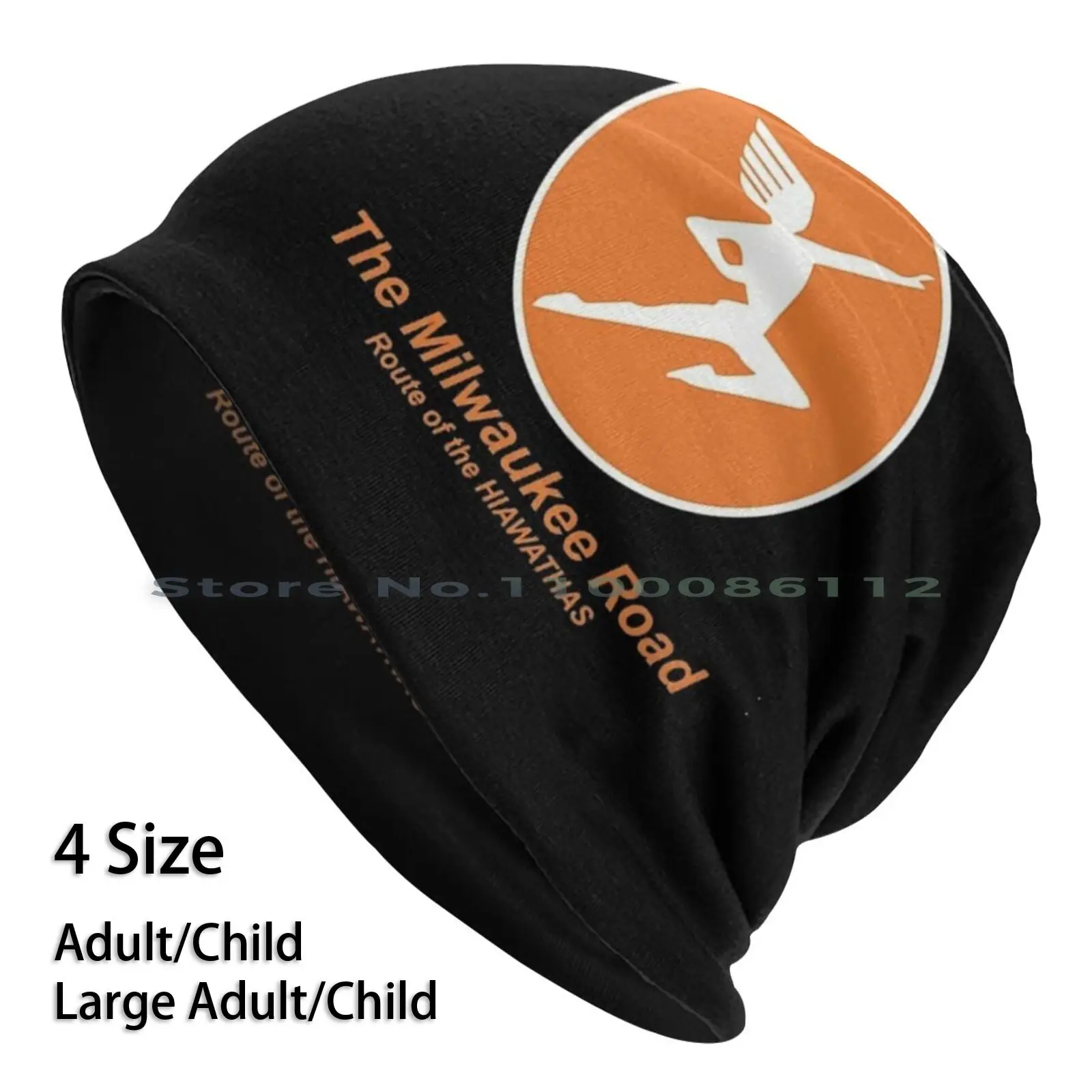 

Vintage The Road-Chicago St Paul And Pacific Railroad Beanies Knit Hat Railway Rails Trains Tracks Steam Engine Locomotive