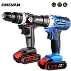 Электрическая Ударная дрель 48VF, 21 в, электрическая отвертка со светодиодсветильник кой, литий-ионная батарея, 38 дюйма, домашние электроинструменты сделай сам, миниатюрная ручная дрель