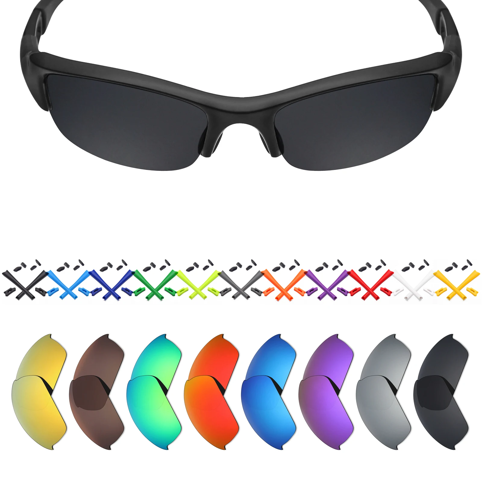 Поляризованные Сменные линзы Mryok для Oakley Flak солнечные очки к куртке (только линзы)