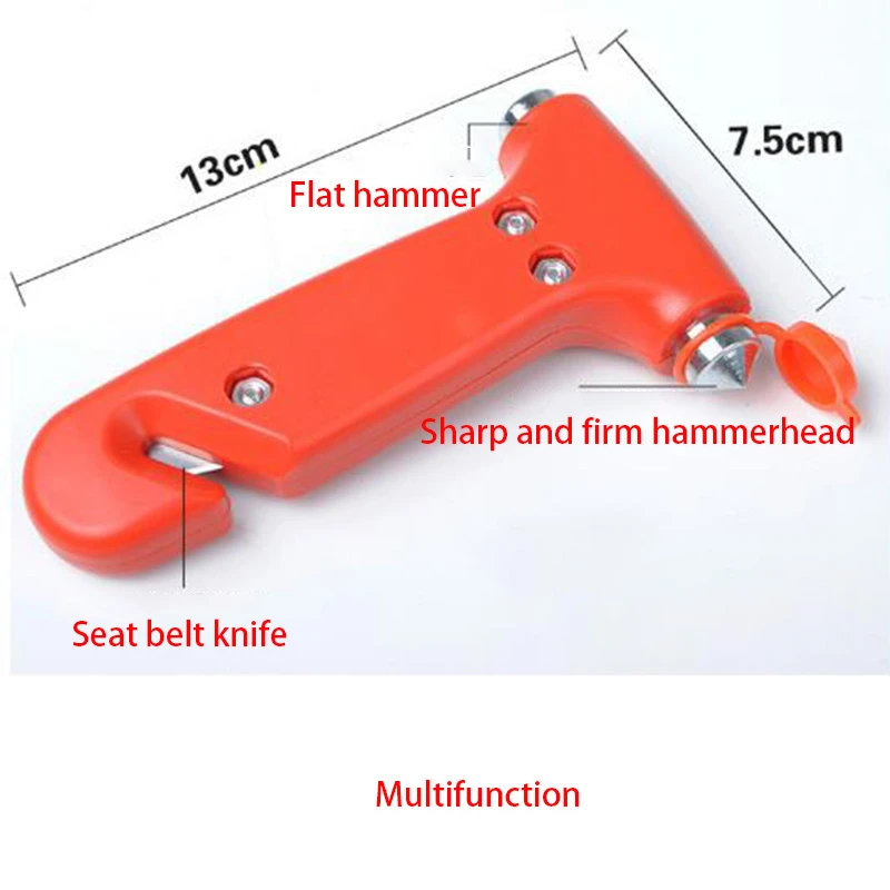 Мини многофункциональный автомобильный молоток безопасности спасательный
