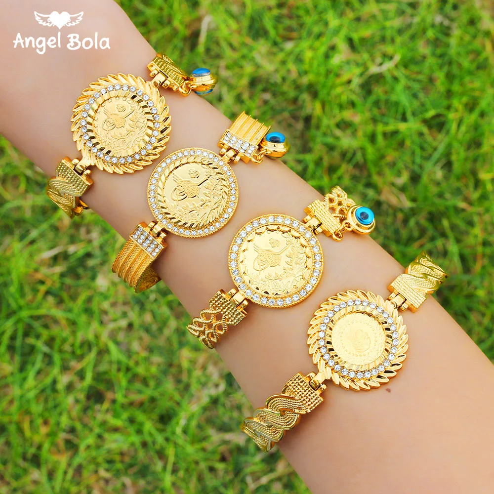 Шармы Оман аллах ювелирные изделия турецкий монета-браслет Мужчины ислам