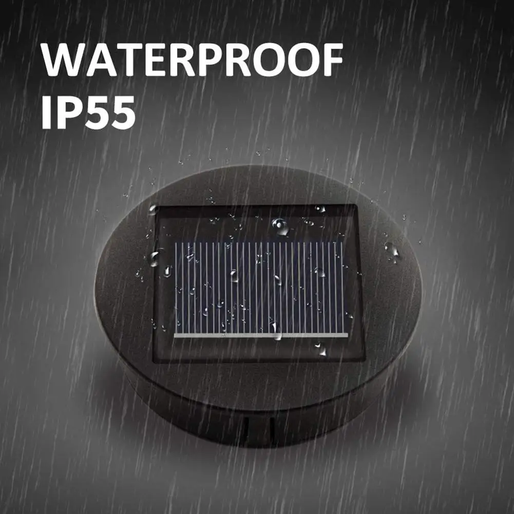 Умный двор Солнечная приведенная в действие Замена круглый светодиодный