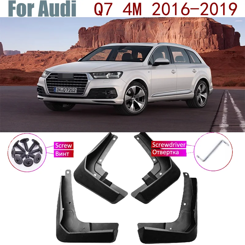 

Брызговики для Audi Q7, 4 м, аксессуары для брызговиков, 2019, 2018, 2017, 4 шт.