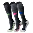 Компрессионные носки Brothock 3 пары, спортивные мужские и женские мужские 15-20 мм рт. Ст., для бега, атлетики, медицины, беременности и стандарта