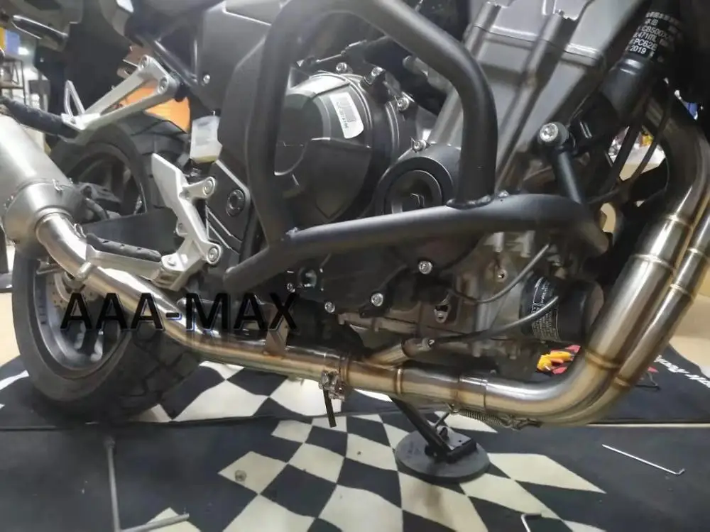 

Slip-on For HONDA CB500X CBR500 CB500F CBR500R Motorcycle Exhaust Header Link Tube Connect mid Pipe Full Systems 2019 2018 17-13