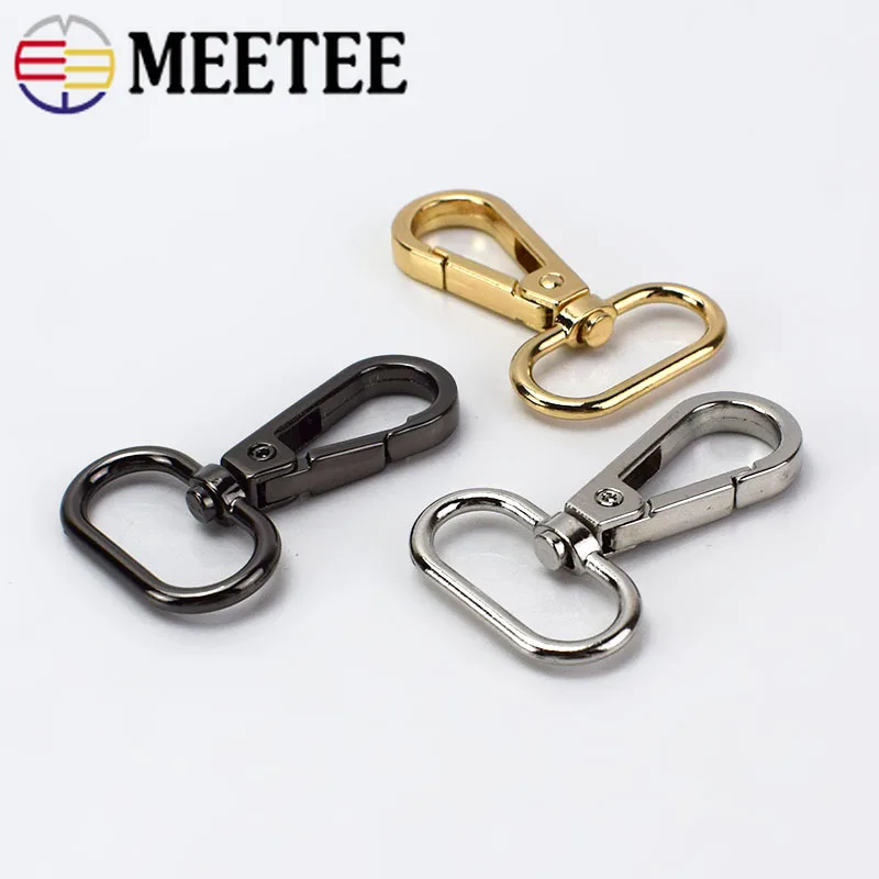 10pcs Meetee 2.5cm Metal Luggage Bag Dog Buckle Snap Hook Bags Hanger Lobster Clasp DIY Sewing Key Chain Buttons Accessory F4-1 | Дом и сад