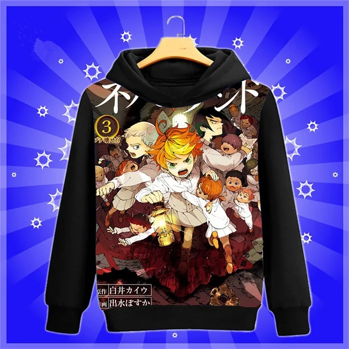 Аниме-Толстовка Manga The Promised Neverland Yakusoku no Neverland Norman cosplay Sweatshirt весна-осень мужские и женские пуловеры пальто - Цвет: 18