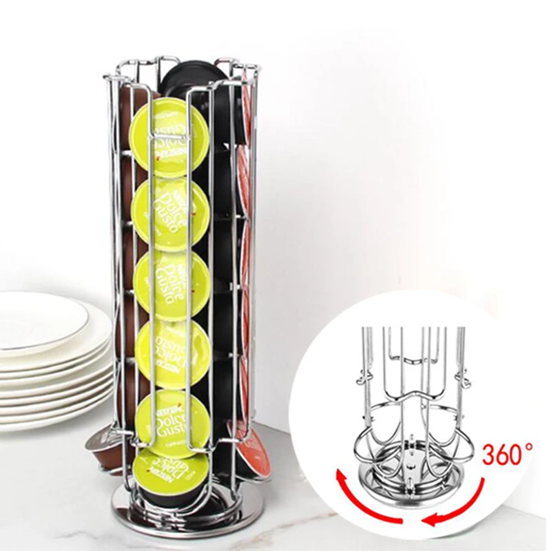 

Подставка для кофейных капсул, вращающаяся подставка для капсул Dolce Gusto