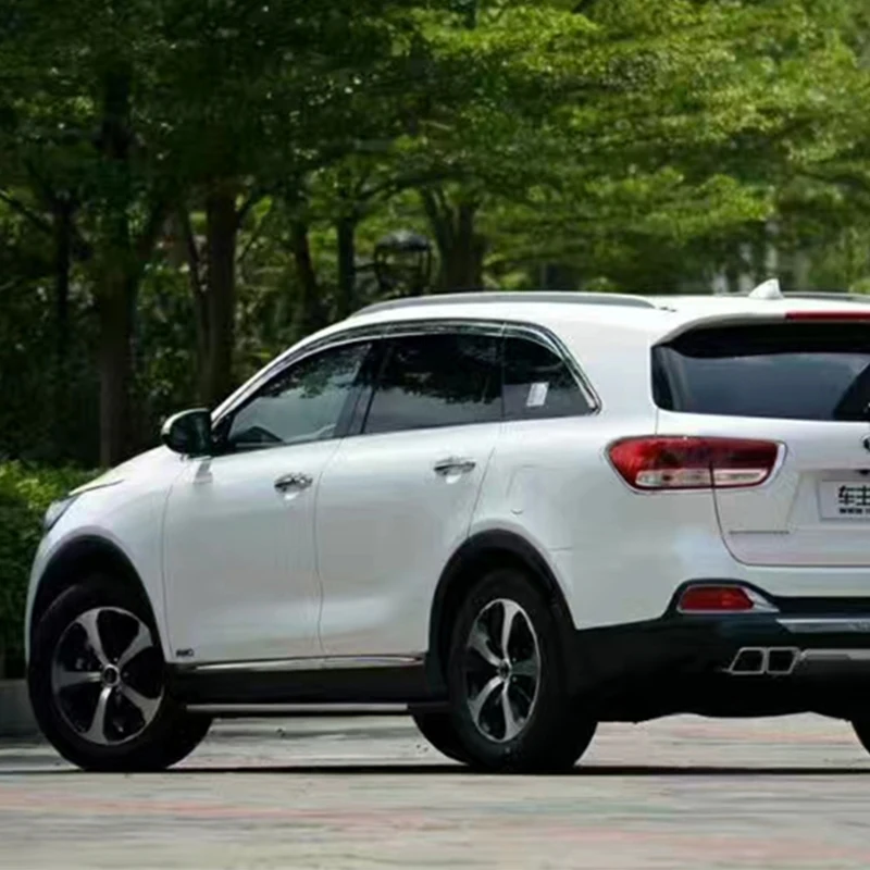 

Use For Kia Sorento 2015--2019 Year 6 Pcs Windows Visor Body Kit Door Accessories Electroplated Parts Rain Sun Shield