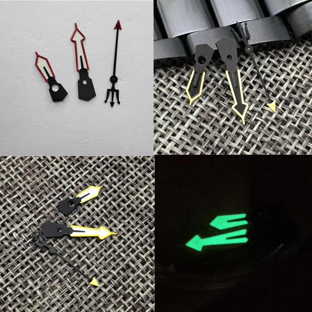 

Gold Color Green Luminous Stainless Steel Watch Hand Needles Wristwatch Replacement For NH35A NH36A 7s26, 7s36, 7s25, 7s35