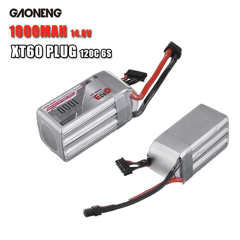 Presale Оригинал Gaoneng 22 2 в 1000 мАч 120C 6S Lipo батарея XT60 разъем для FPV RC Дрон Квадрокоптер