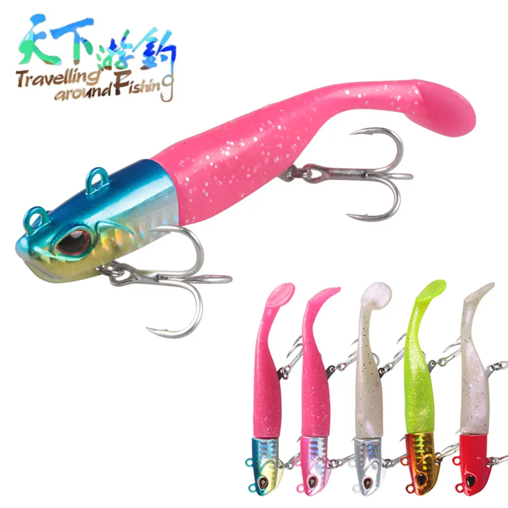 TAF свинцово головная Мягкая приманка с запасной задний 9 см/30 г 5 см/36 10 2 см/46 6 см/56 3D