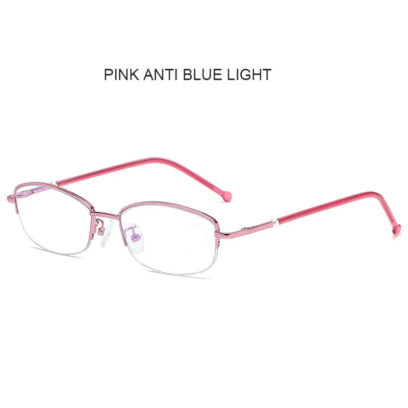 Женские очки для чтения Ahora бифокальные с защитой от синего света полуоправы из