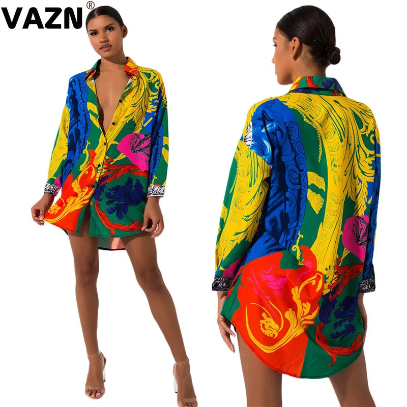 VAZN GKM18033 Новое поступление 2019 летние женские сексуальные пикантные цвета T