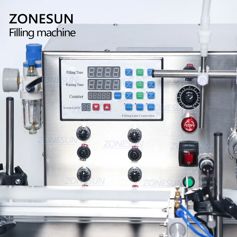 ZONESUN 4 насадки магнитный насос автоматическая машина для розлива жидкости духов