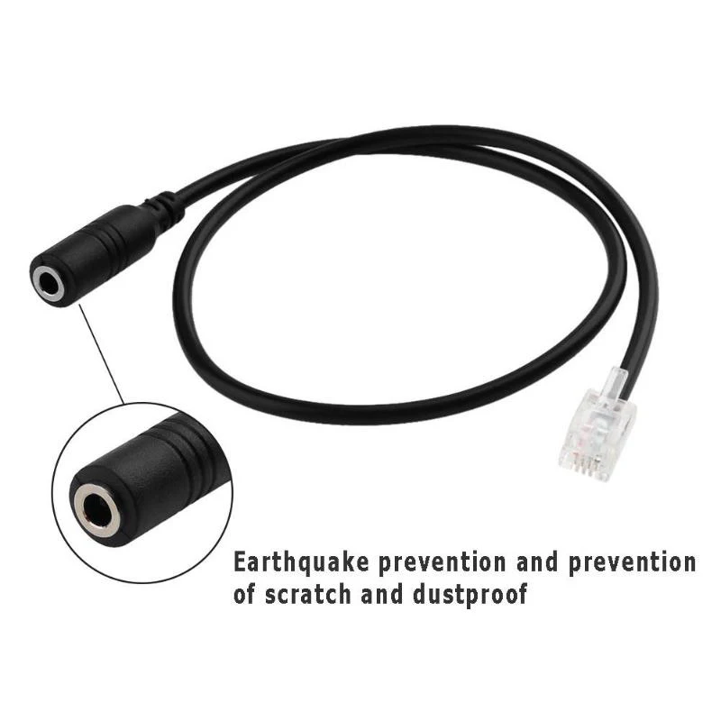 RJ9 4P4C Male Plug to 3.5mm Female Jack Headset o Phone Converter Adapter Extension Cable Wire Cord for Avaya/ | Компьютеры и офис