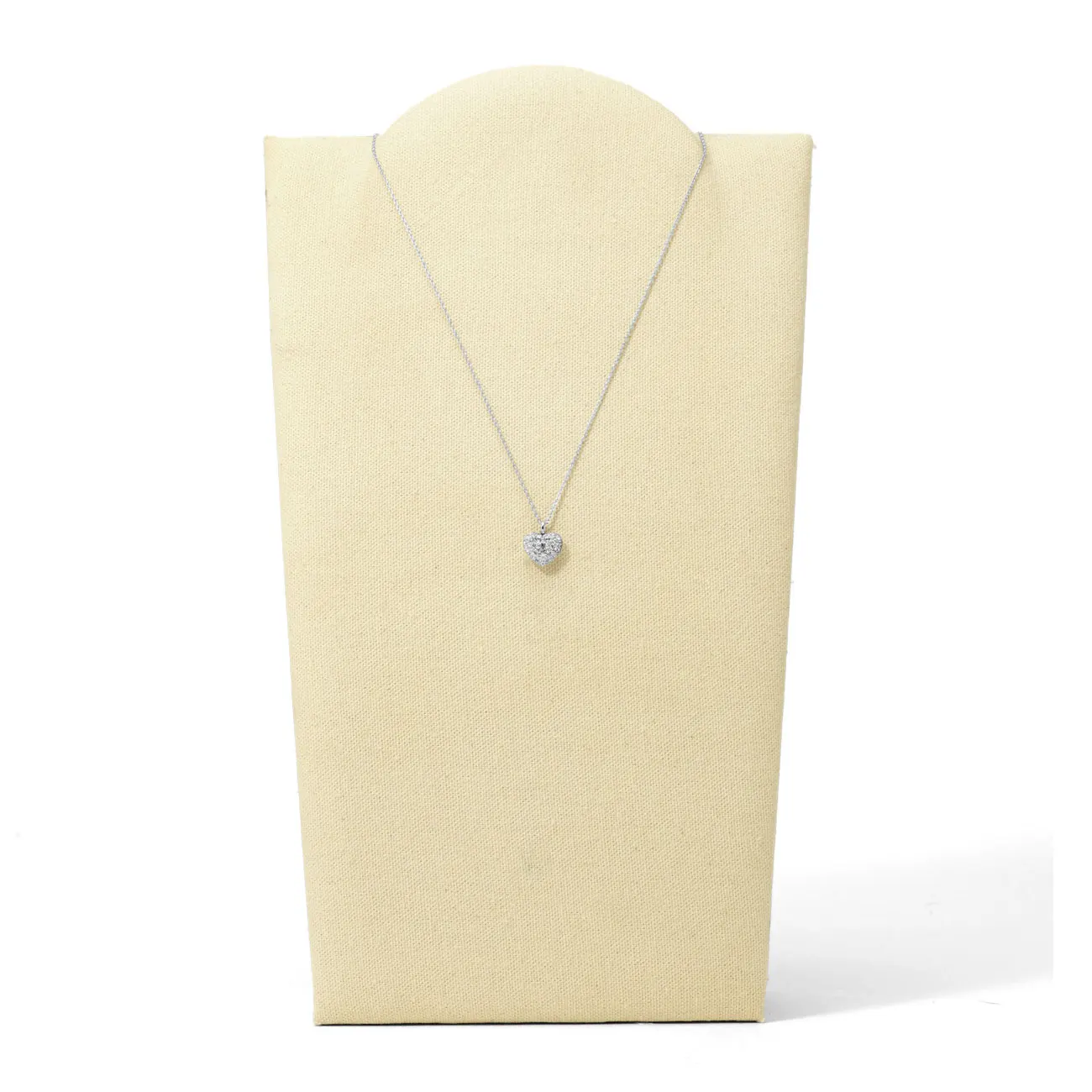 

Fossil JF01207-040 Heart Necklace Valentine's Day Gift Steel Metallic Gray Birthday Gift for Womens Mothers Day Gift