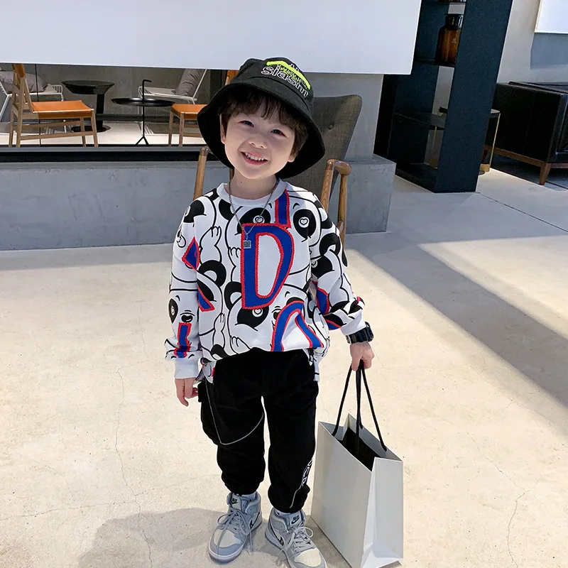 

Pullover Spring Autumn Boys Sweatshirts Jacket Coat Kids Outwear Teenager Tops Children Clothes Cotton High Quality