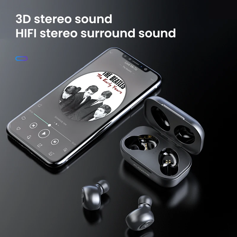 Беспроводные наушники FLOVEME HiFi стерео звук TWS Bluetooth 5 0 для смартфона спортивная