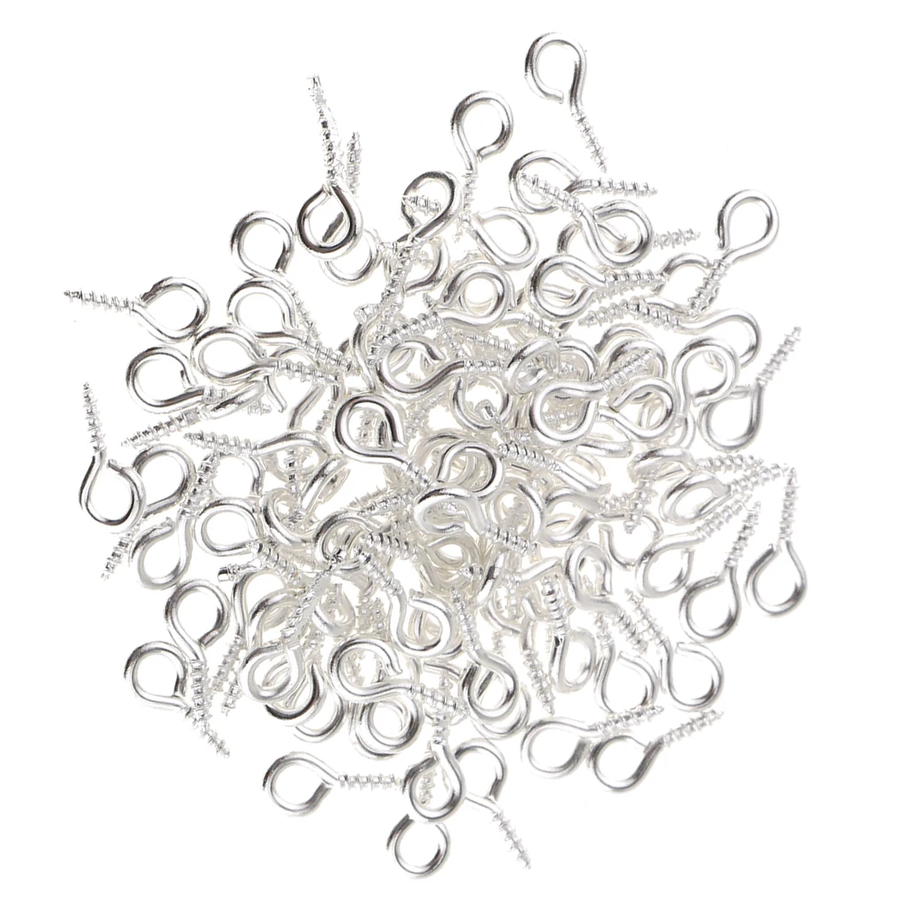 100 шт. мини винтовой прищепки для глаз ювелирные изделия маленькие винтовые