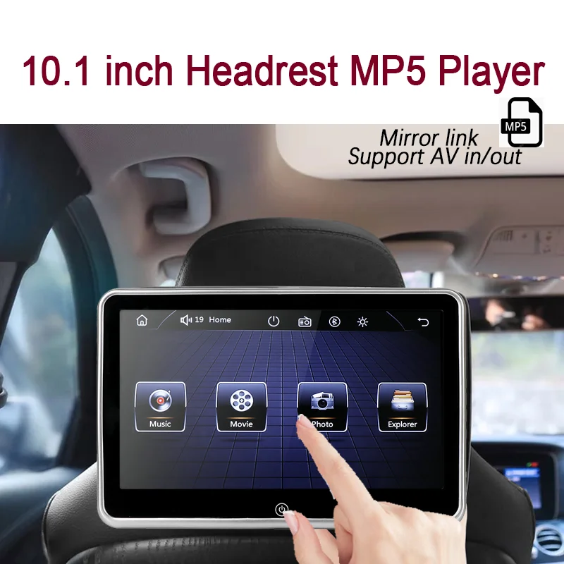 10 1 дюймовый ультратонкий автомобильный монитор на подголовник MP5 плеер MirrorLink