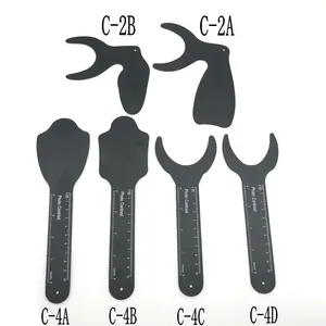 1 шт. Стоматологическая Ортодонтическая черная фоновая фотография контрастная доска пластина для ротовой щеки со шкалой и маркировкой Автоклавируемые стоматологические инструменты