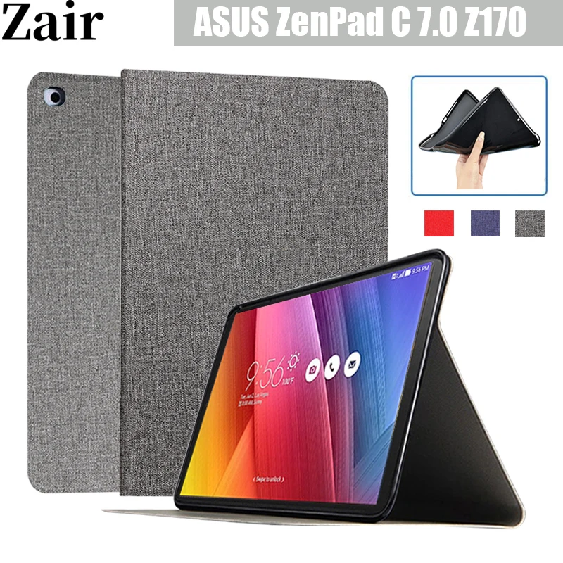 

For Asus Zenpad C 7.0 Z170 PU Leather Cover Case for Asus Zenpad C 7.0 Z170 Z170C Z170MG Z170CG Folded Flip Stand Tablet Cover