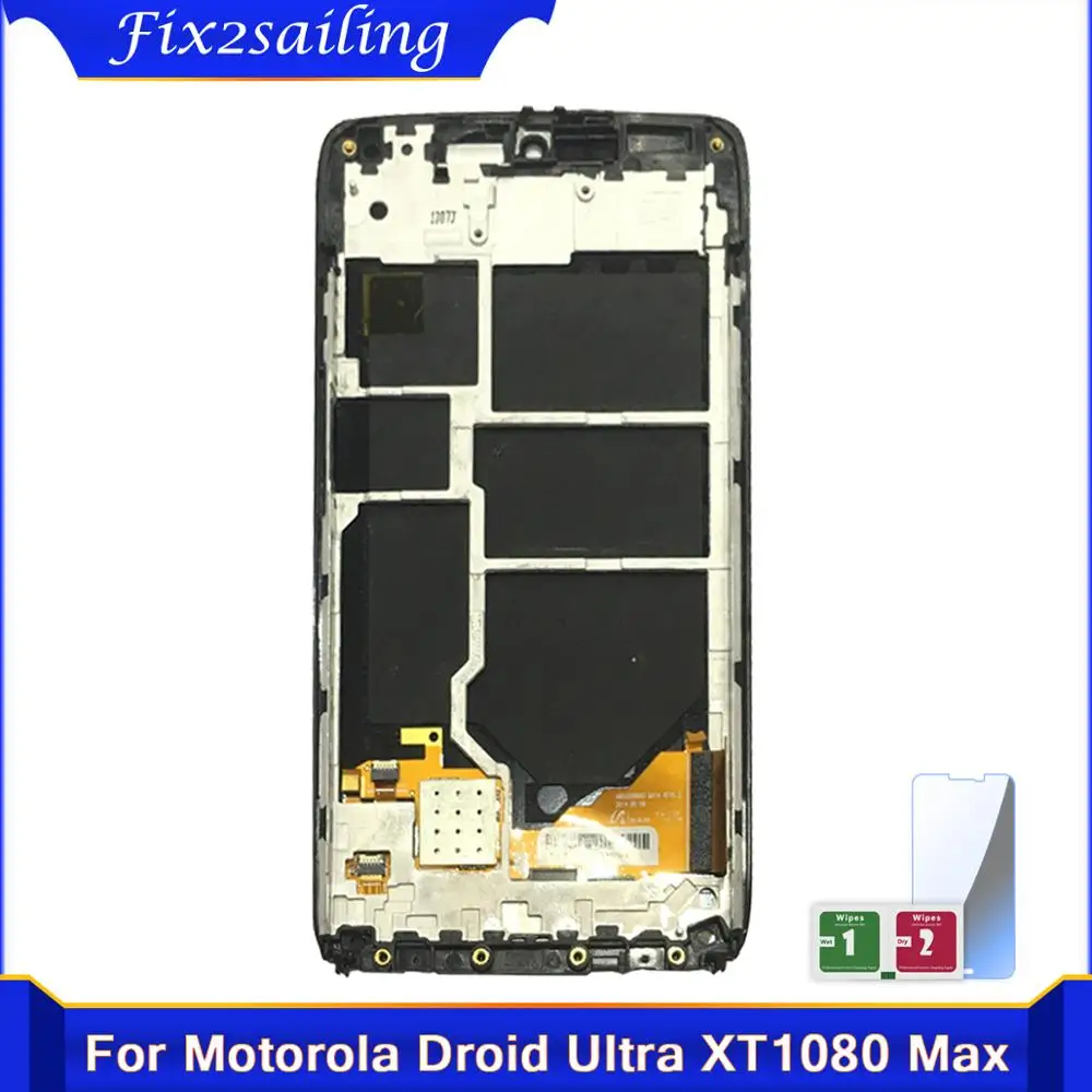 ЖК дисплей для Motorola Moto Droid Ultra XT1080 Maxx XT1080M сенсорный экран с рамкой дигитайзер в