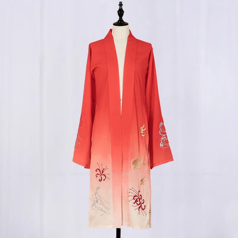 Китайский стиль традиционное Hanfu женское свадебное платье халат юбка народный