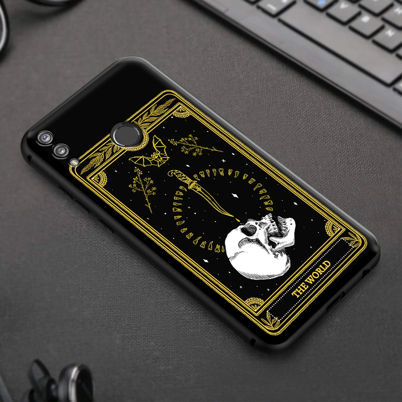 Силиконовый чехол Death Tarot для Huawei Honor V30 30 8 8A 8X 8C 9 9X 10 Note View 20 20S Pro Lite | Мобильные