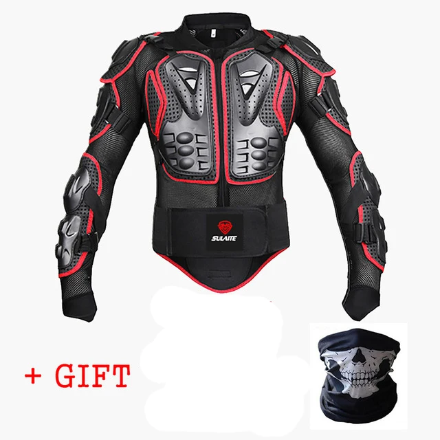 Черный/красный мотоциклы защита от брони одежда для мотокросса защитная