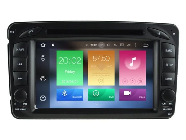 Ips screen Android 8.0 Car Dvd Navi Player FOR BENZ C-CLASS W203 2000-2004 CLK W209 M W163 W639 gps auto stereo audio multimedia |