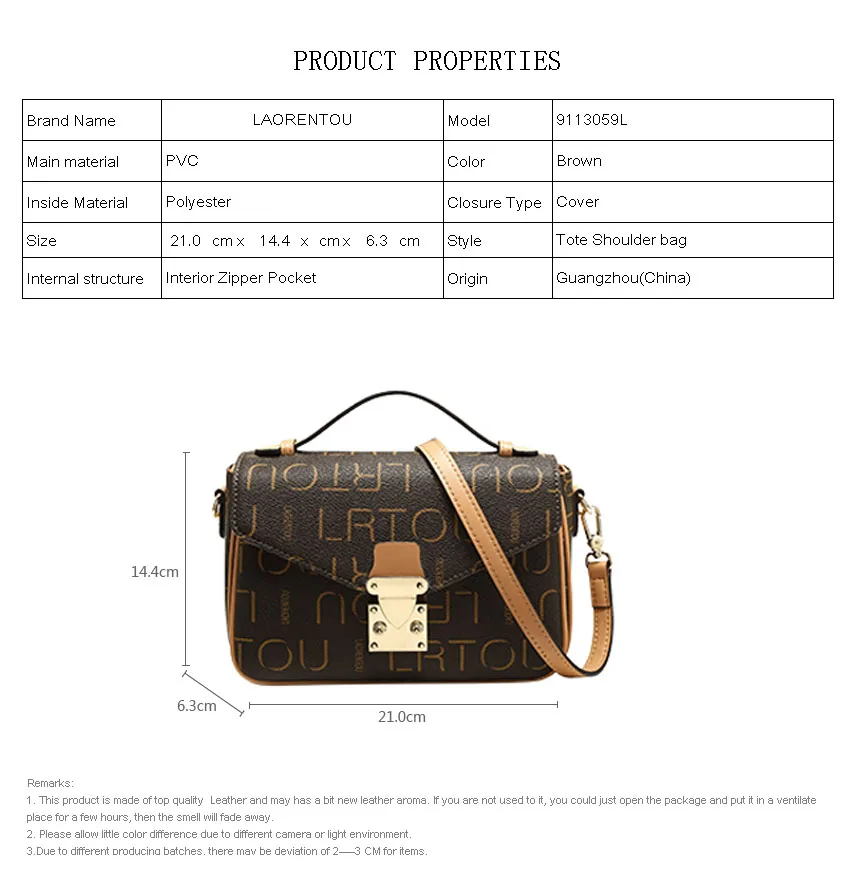 LAORENTOU новая женская сумка модная с тиснением из ПВХ материала женские сумки tote Женская кожаная сумка через плечо