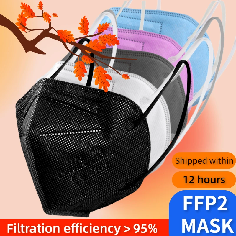 

kn95 mascarillas ffp2 face masks fpp2 black mask ffp2mask europe mask ffp 2 kn95 Masks 5 layer ppf2 mascarilla fpp2 homologada