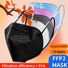 Маски для лица kn95 mascarillas ffp2 fpp2, черная маска ffp2mask, европейская маска ffp 2 kn95, 5 слоев ppf2 mascarilla fpp2 homologada