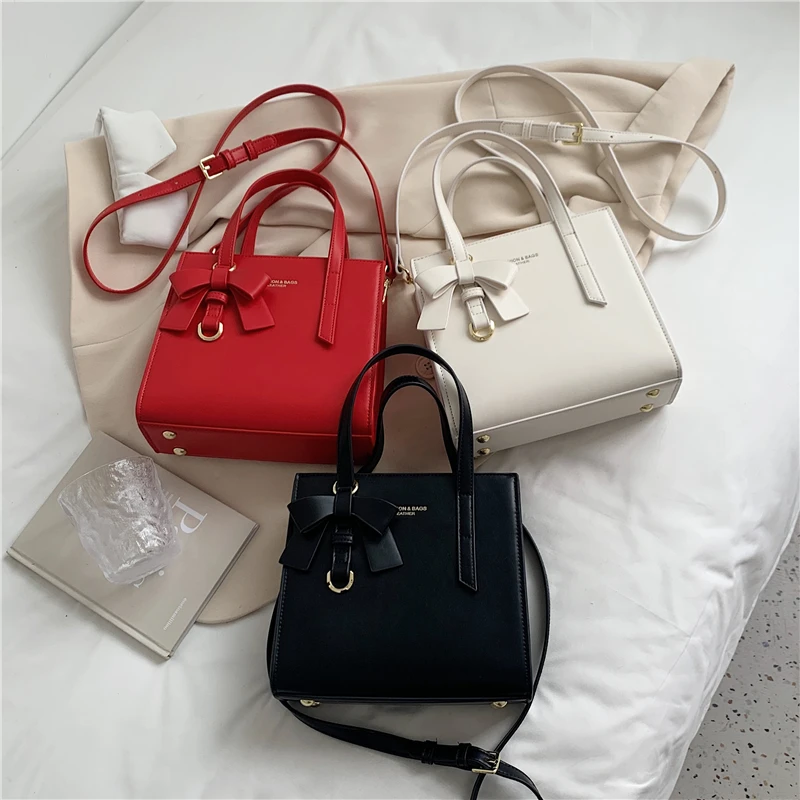 

Summer Bowknot Small Women Purses And Handbags Designer Brand Work Female Tote High Quality Ladies Shoulder Crossbody Bags 2021