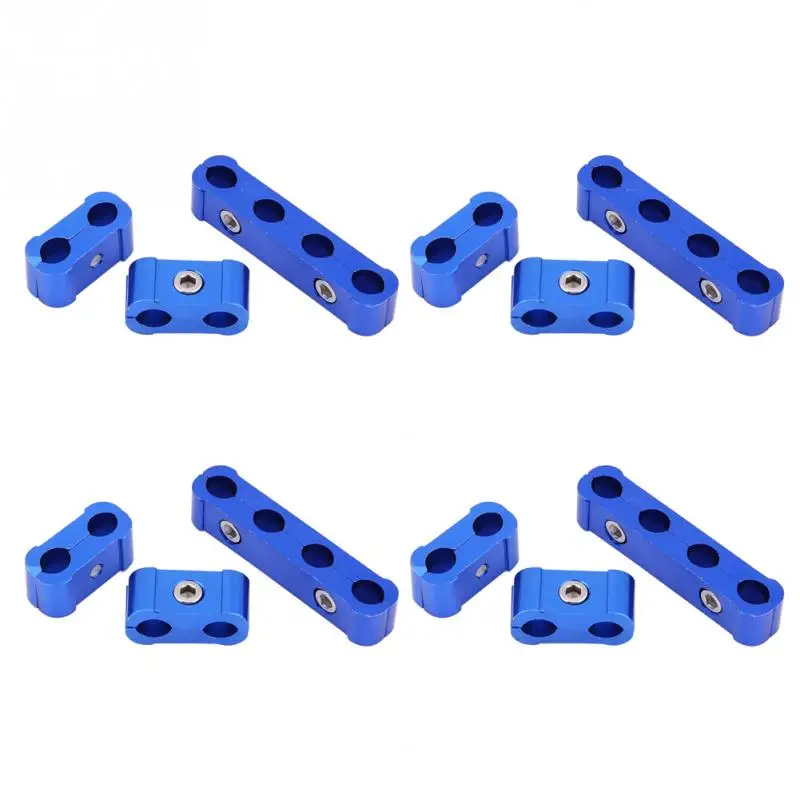 12 шт алюминиевый сплав синий плетеный двигатель Свеча зажигания провод шланг