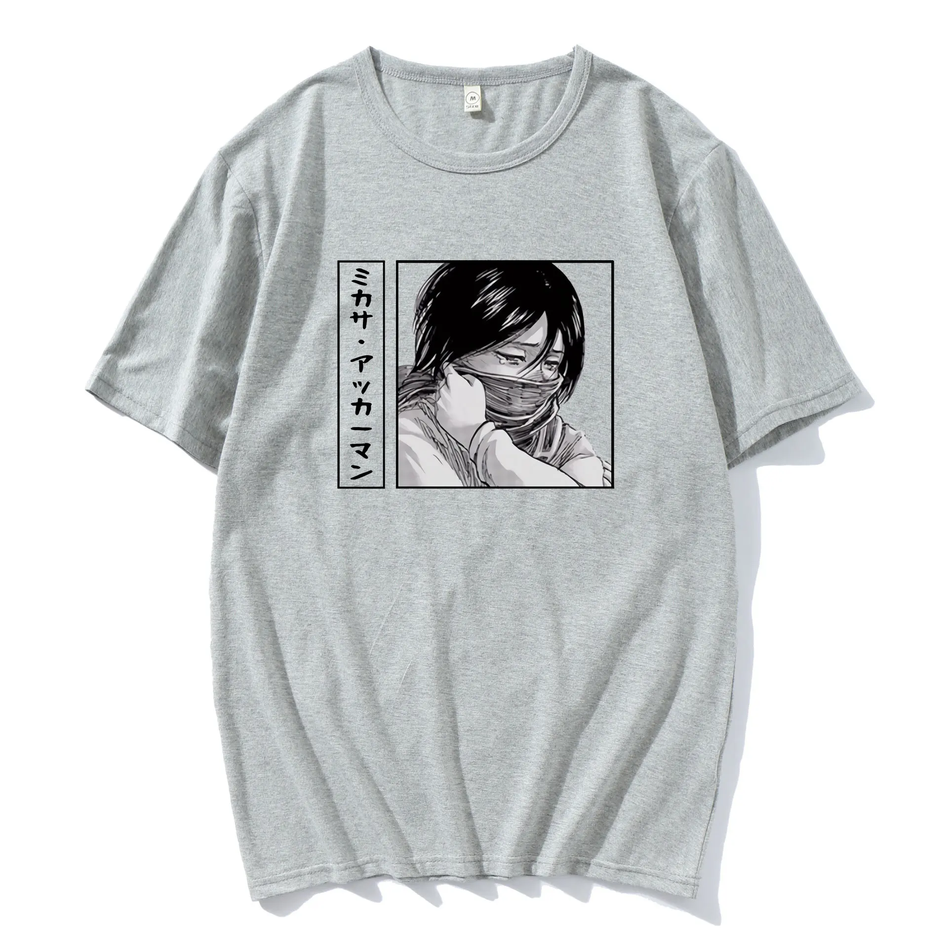 

Attack on Titan Short Sleeved Men and Women T-shirt Anime Mikasa Ackerman Short Sleeved T-shirt Fashion Harajuku O Collar