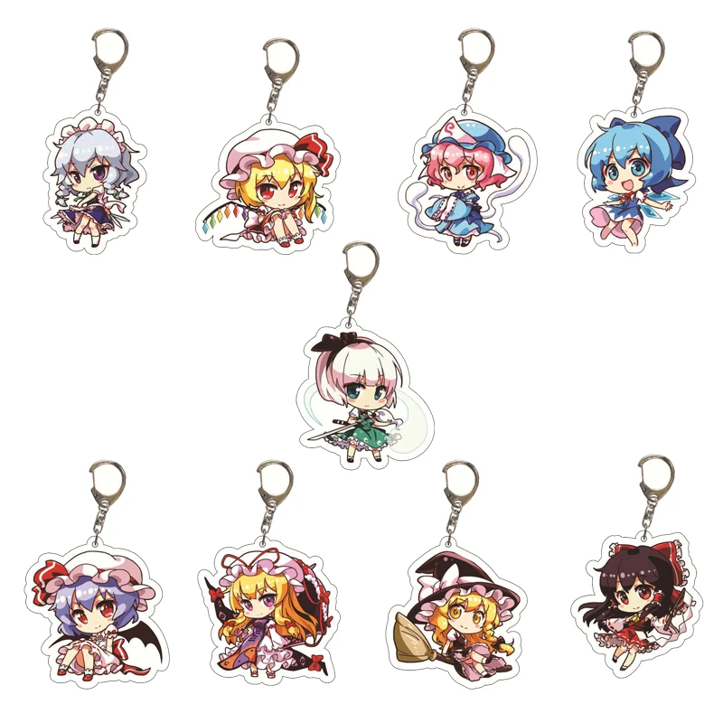 Аниме Touhou Project брелок Hakurei Reimu Kirisame Marisa Flandre Scarlet Remiria Sukareto акриловый Подвеска