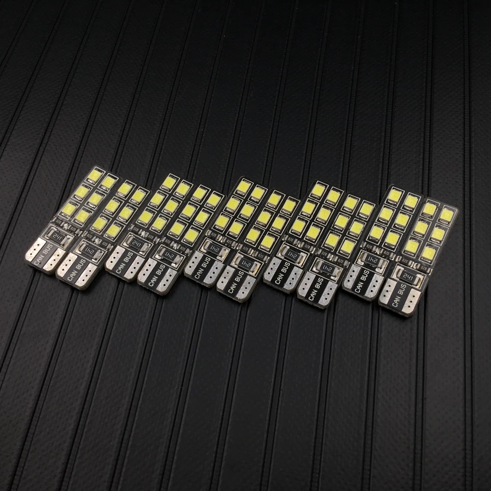 10 шт. белые светодиодсветодиодный Лампы Canbus T10 5050 12SMD|Сигнальная лампа| |