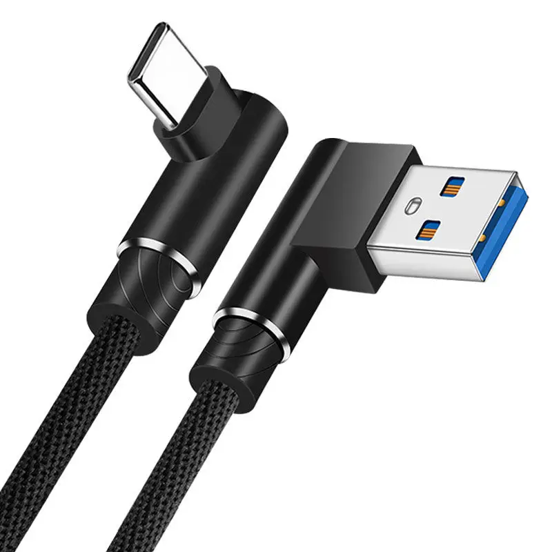 HOHOO 5A USB Fast Charging Cable For Xiaomi Poco F3 X3 Pro Type c Cable For Redmi K50 40 30 11T Pro Type C 90 Degree Cable